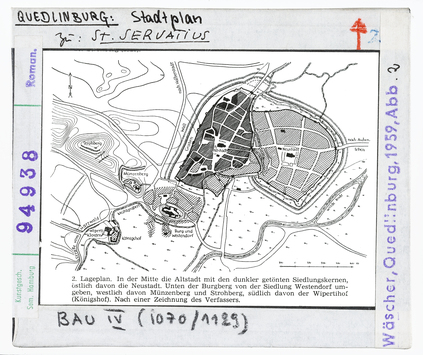 Vorschaubild Quedlinburg: Stadtplan, Bau IV 